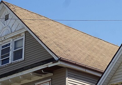 Roof on west side of building