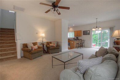 Great room is spacious.
