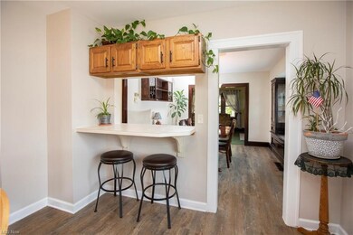 Updated kitchen with breakfast bar and open floor plan