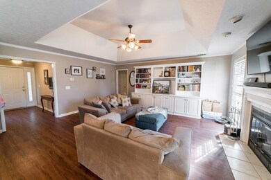 Recessed lights and ceiling fan