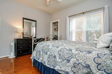 Plenty of room in the bedroom for large furniture.