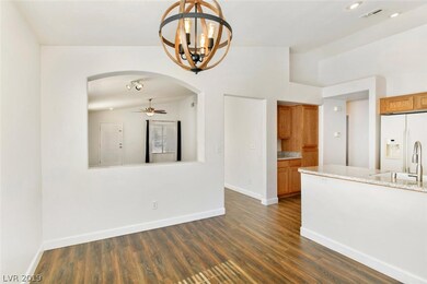 Eat-in kitchen, open to great room.