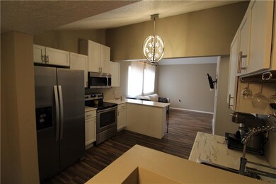 Kitchen open to living