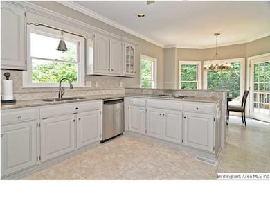 Gorgeous kitchen with granite counters and stainle
