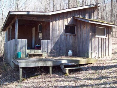 Deck. Cabin was built in 1994. Just needs a little