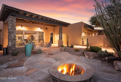 Gas Fire Pit in Front Courtyard