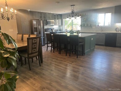 Open Floor Plan with Giant Kitchen Island