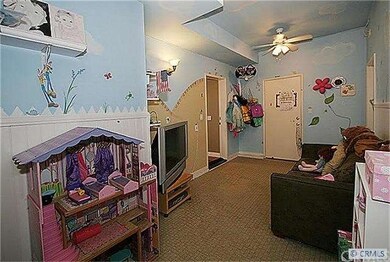 Downstairs playroom off the kitchen.