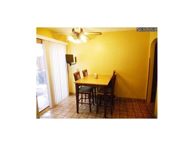 Dining area of kitchen with sliders to super deck