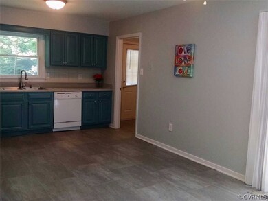 Eat-in area. Freshly painted. New vinyl flooring.