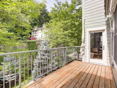 Sizable deck with nice views...also has a motorize