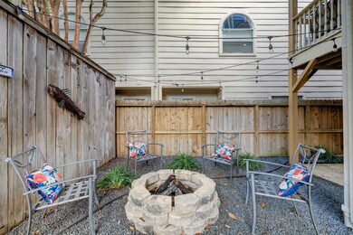 Outdoor fire pit area