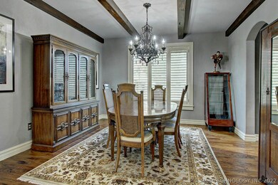 The Formal Dining Room is beautifully appointed wi