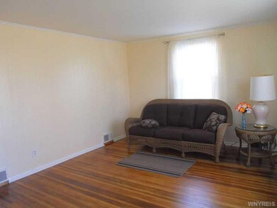 Living Room Note the hardwood floor