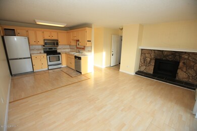 kitchen, dining, living room