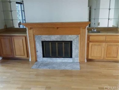 Living room with fire place
