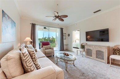 Living room with loads of natural light and great view.