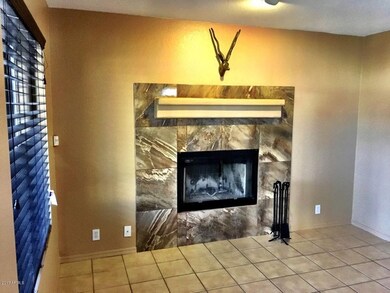 Family room fireplace