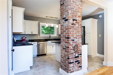 The old brick chimney is a focal...