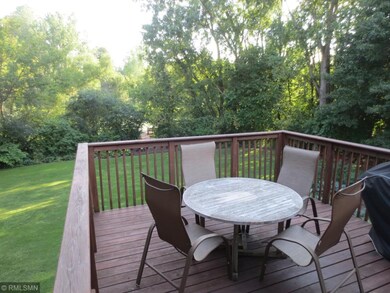 Enjoy dinner on your deck overlooking the wooded y