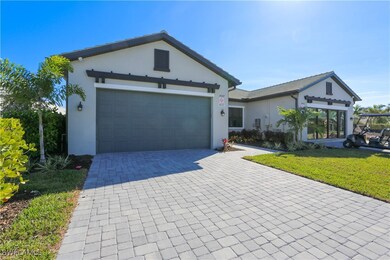 View of front of home featuring a garage and a fro