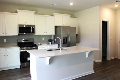 The Quartz countertops are so pretty!