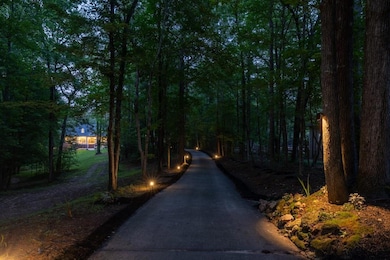 The entire length of the drive is lit to guide you home