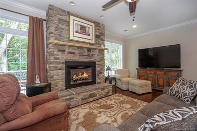 Stacked stone surround for gas log FP (propane)