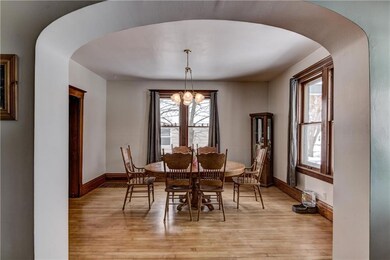 Spacious dinning room area with ample natural ligh
