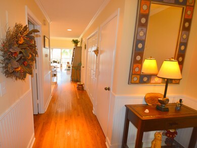 wide hallway downstairs