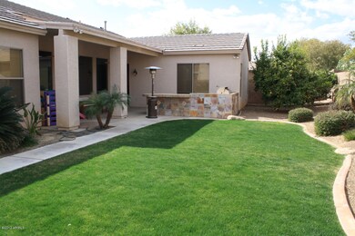 Backyard view facing house
