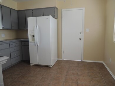 Kitchen towards garage door