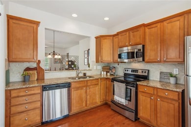 Open to dining/family room.