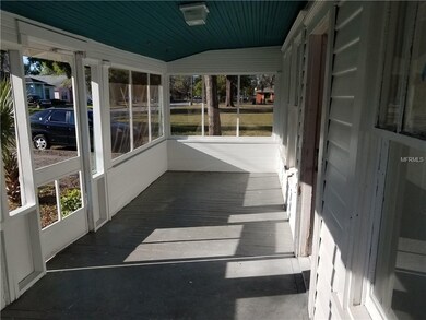 Oversized front porch. Can be utilized as addition