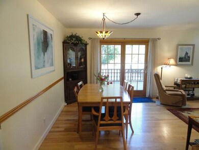 Dining area leads out to wrap around...