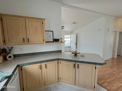 Kitchen island view
