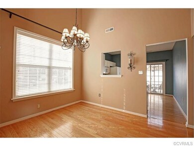 Formal Dining Area with Lovely Chandelier