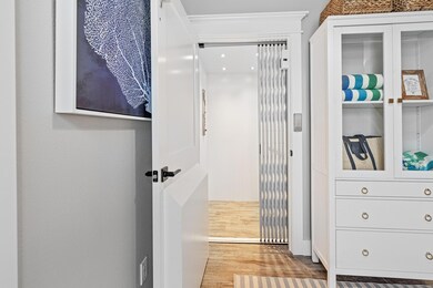 Bathroom with wood finished floors