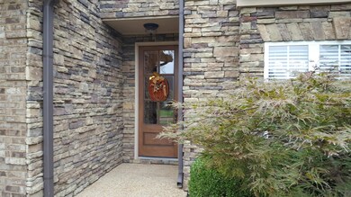 Stone on front
