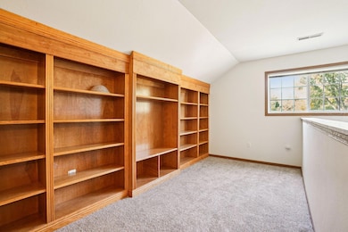 Den with Built-in Bookshelves