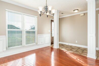 Beautiful hardwood floors in the Dining Room.