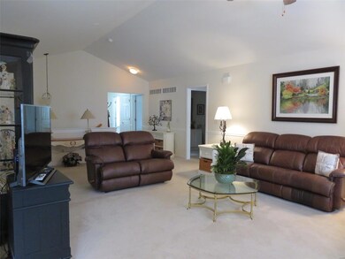 Another view of Great Room....open staircase to lower level