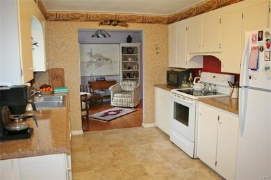 Kitchen facing dining room
