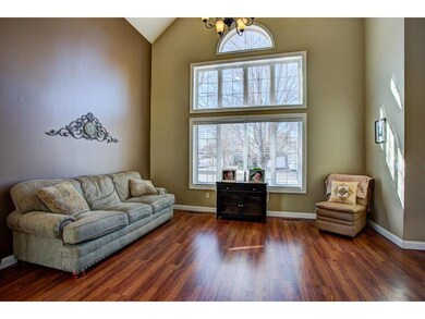 The main floor family room is open to the foyer an