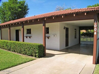 Front sidewalk & carport