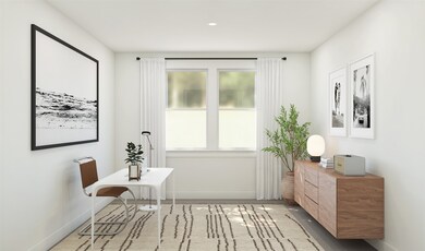 Convenient home office (*Artist rendering used for