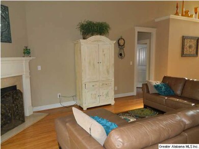 Ventless gas marble fireplace in great room