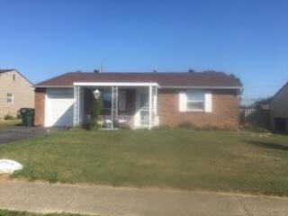 Great front porch with rod iron