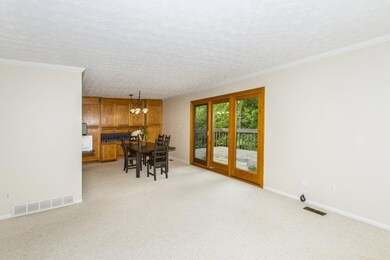 living room and dining room