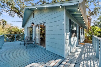 outside deck in front and side of home